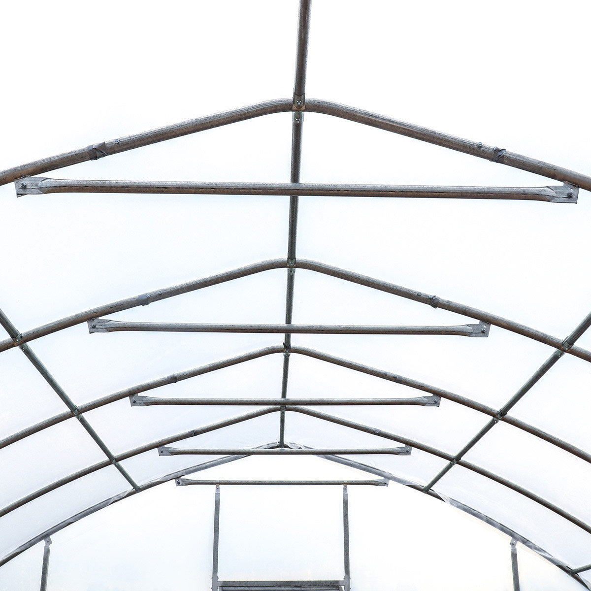 25' x 80' Tunnel Greenhouse Grow Tent w/6 Mil Clear EVA Plastic Film, Cold Frame, Hand Crank Roll-Up Sides, Peak Ceiling Roof, TMG-GH2580-V2 (Previously GH2580)
