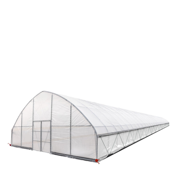 30' x 120' Commercial Tunnel Greenhouse with 6 Mil Clear Poly Covers and Roll-Up Sides TMG-GH30120-V2 (Previously GH30120)