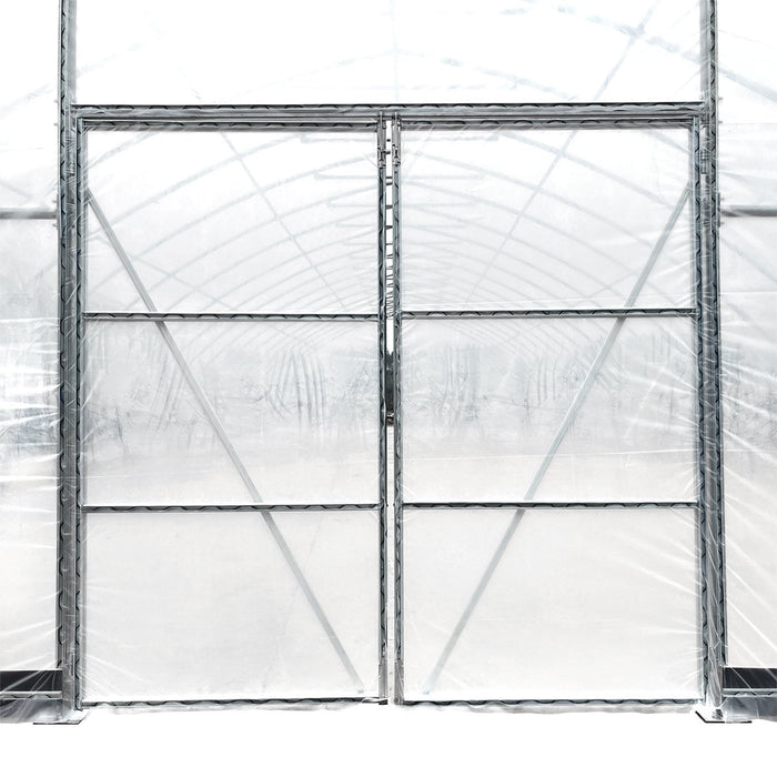30' x 120' Commercial Tunnel Greenhouse with 6 Mil Clear Poly Covers and Roll-Up Sides TMG-GH30120-V2 (Previously GH30120)