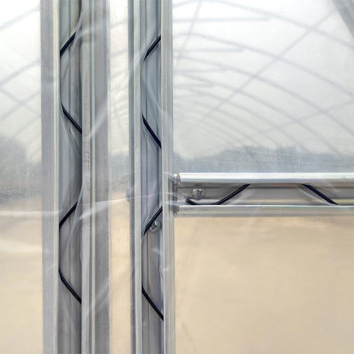 30' x 120' Commercial Tunnel Greenhouse with 6 Mil Clear Poly Covers and Roll-Up Sides TMG-GH30120-V2 (Previously GH30120)