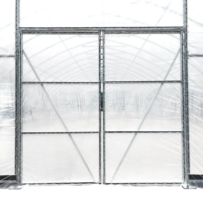 30' x 150' Commercial Tunnel Greenhouse with 6 Mil Clear Poly Covers and Roll-Up Sides TMG-GH30150-V2 (Previously GH30150)
