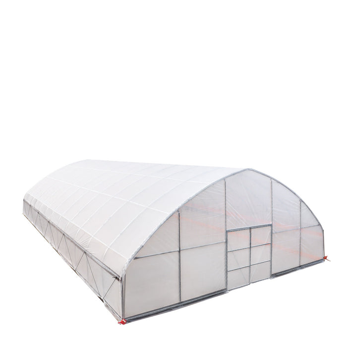 30' x 50' Commercial Tunnel Greenhouse with 6 Mil Clear Poly Covers and Roll-Up Sides TMG-GH3050-V2 (Previously GH3050)