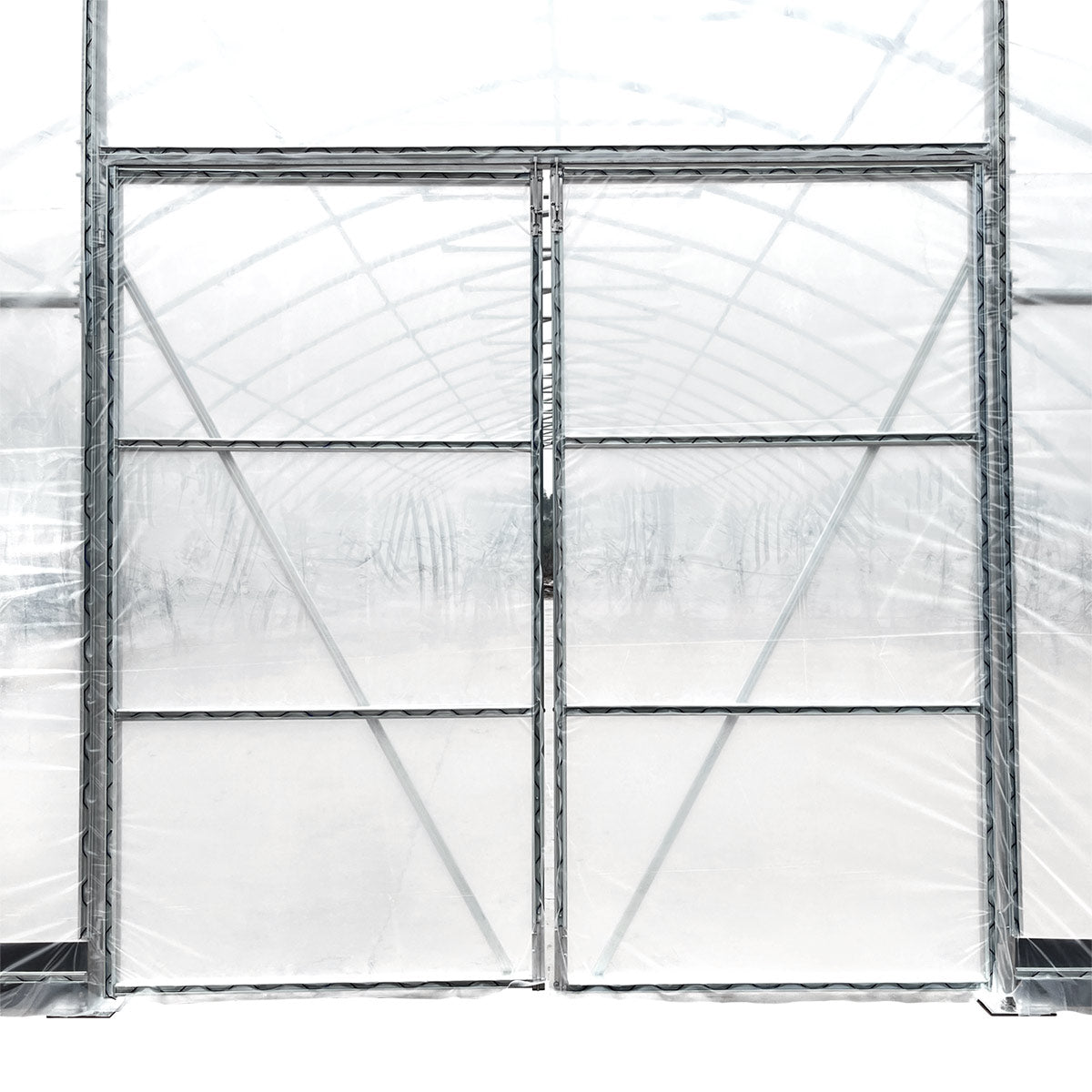 30' x 50' Commercial Tunnel Greenhouse with 6 Mil Clear Poly Covers and Roll-Up Sides TMG-GH3050-V2 (Previously GH3050)
