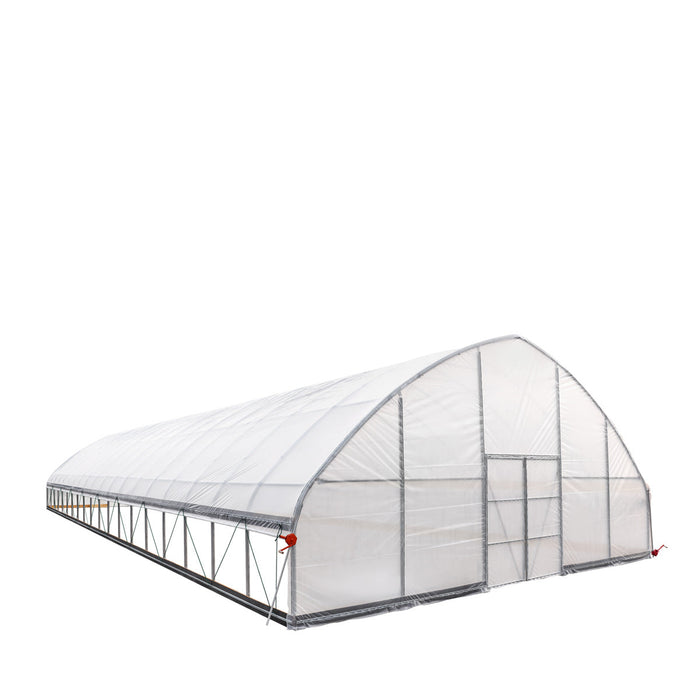 30' x 80' Commercial Tunnel Greenhouse with 6 Mil Clear Poly Covers and Roll-Up Sides TMG-GH3080-V2 (Previously GH3080)