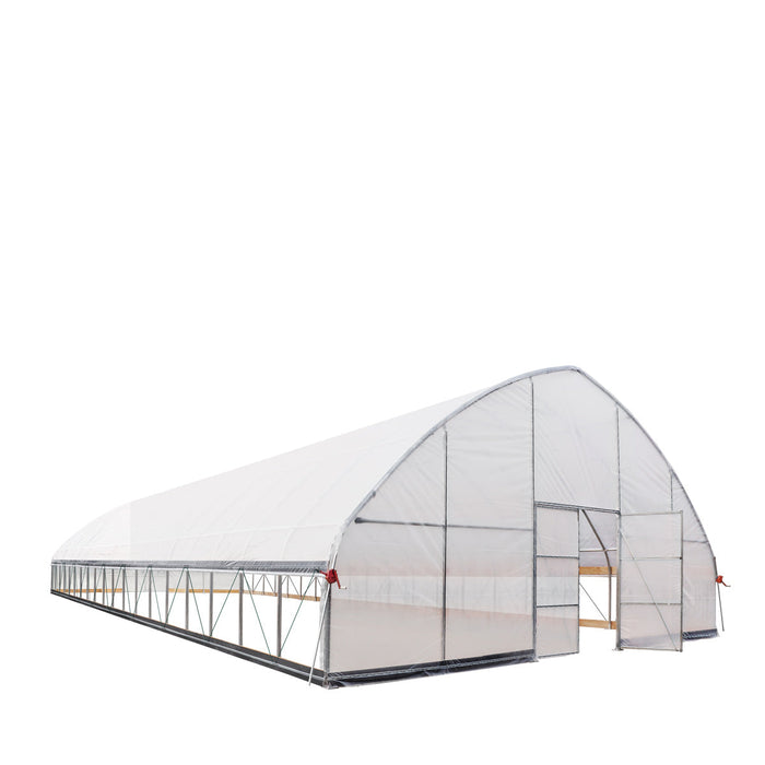 30' x 80' Commercial Tunnel Greenhouse with 6 Mil Clear Poly Covers and Roll-Up Sides TMG-GH3080-V2 (Previously GH3080)