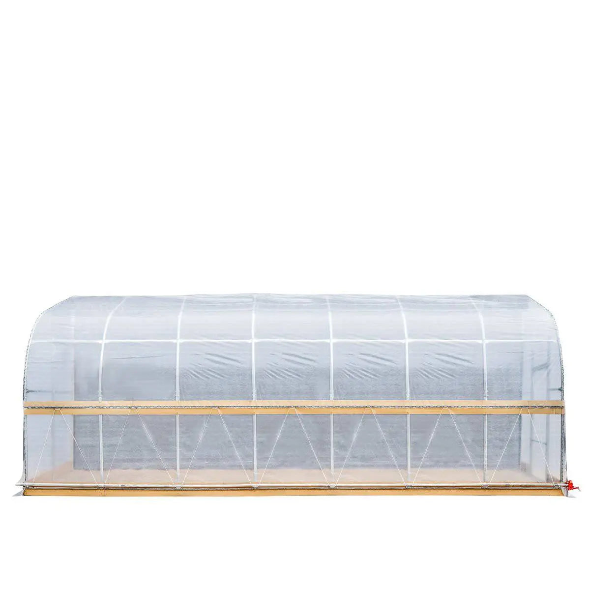 10' x 30' Lean-To Greenhouse Grow Tent w/6 Mil Clear EVA Plastic Film, Cold Frame, Hand Crank Roll-Up Side, 6-½' Sidewall, TMG-GHL1030-V2 (Previously GHL1030)