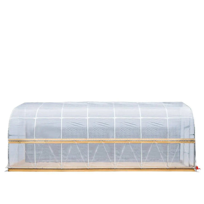 10' x 30' Lean-To Greenhouse Grow Tent w/6 Mil Clear EVA Plastic Film, Cold Frame, Hand Crank Roll-Up Side, 6-½' Sidewall, TMG-GHL1030-V2 (Previously GHL1030)