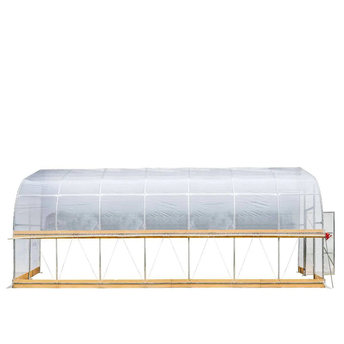 10' x 30' Lean-To Greenhouse Grow Tent w/6 Mil Clear EVA Plastic Film, Cold Frame, Hand Crank Roll-Up Side, 6-½' Sidewall, TMG-GHL1030-V2 (Previously GHL1030)
