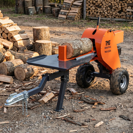 34 Ton ATV/UTV Tow-Behind Log Splitter, 7 HP Kohler Gasoline Engine, 28" Log Diameter Capacity, 3-Sec Cycle Time, TMG-GLS34