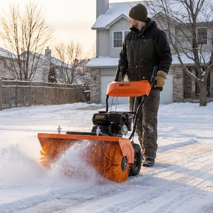 32" All Season Surface Rotary Brush/Snow Broom, Self-Propelled, Forward and Reverse, TMG-GSB32