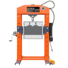100 Ton Capacity Hydraulic Shop Press, Heavy Duty Pressing, Protective Grid Guard, Fully Welded H-Frame, Air & Manual Dual Operation, TMG-SP100