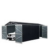 13' x 20' Metal Garage Shed, Double Front & Side Doors, 240 Sq-Ft, 7'9" Peak, TMG-MS1320A