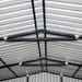 TMG Industrial 16’ x 24’ Metal Garage Shed with Double Front Doors, 10’ Peak Height, Side Entry Door, 384 Sq-Ft Floor Space, TMG-MS1624