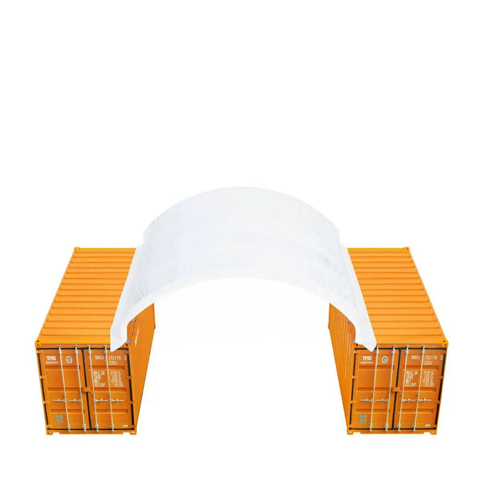 TMG Industrial 20' x 20' PE Fabric Container Shelter, Fire Retardant, Water Resistant, UV Protected, TMG-ST2021CE(Previously ST2020C)