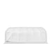 TMG Industrial 20' x 30' Straight Wall Peak Ceiling Storage Shelter with Heavy Duty 11 oz PE Cover & Drive Through Door, TMG-ST2031E