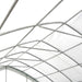 TMG Industrial 20' x 30' Straight Wall Peak Ceiling Storage Shelter with Heavy Duty 17 oz PVC Cover & Drive Through Door, TMG-ST2031V (Previously ST2030V)