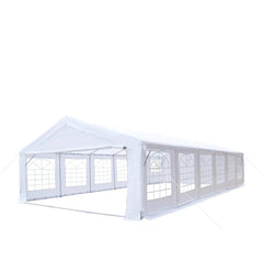20' x 40' Heavy Duty Outdoor Party Tent with Removable Sidewalls and Roll-Up Doors, 11 oz PE Cover, 6'6