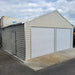 TMG Industrial 21’ x 19’ Double Garage Metal Shed with Side Entry Door, 400 Sq-Ft, 8' Eave Height, 27 GA Corrugated Panels, TMG-MS2119