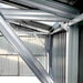 TMG Industrial 25’ x 25’ Double Garage Metal Barn Shed with Side Entry Door, 625 Sq-Ft Floor Space, 9’8” Eave Height, 27 GA Metal, Skylights, 3/12 Roof Pitch, TMG-MS2525 (Discontinued)