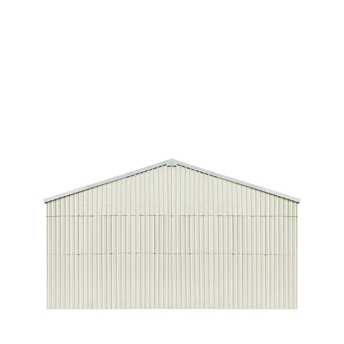 TMG Industrial 25’ x 33’ Double Garage Metal Barn Shed with Side Entry Door, 825 Sq-Ft Floor Space, 9’8” Eave Height, 27 GA Metal, Skylights, 4/12 Roof Pitch, TMG-MS2533 (Discontinued)