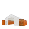 30' x 40' Container Peak Roof Shelter TMG Heavy Series™ with Heavy Duty 17 oz PVC Cover, Fully Enclosed front and back endwalls, TMG-ST3042CG (Previously ST3041CG)