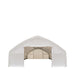 TMG Industrial 30' x 70' Straight Wall Peak Ceiling Storage Shelter with Heavy Duty 17 oz PVC Cover & Drive Through Doors, TMG-ST3070V