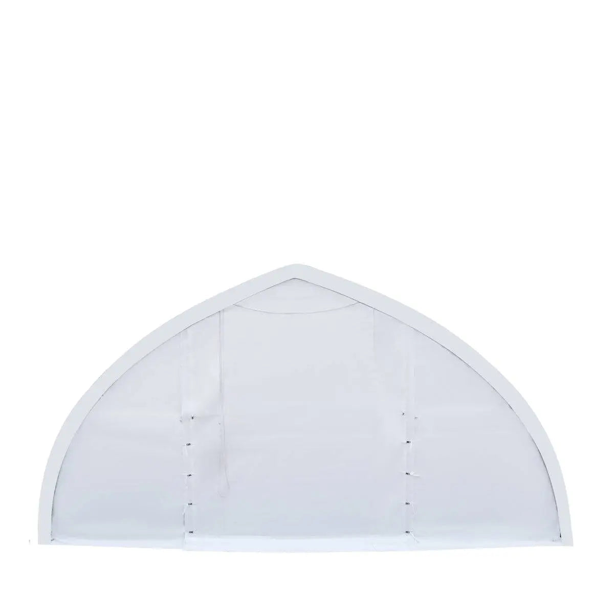 TMG Industrial 30' x 80' Peak Ceiling Storage Shelter with Heavy Duty 11 oz PE Cover & Drive Through Doors, TMG-ST3080E (Previously ST3080)