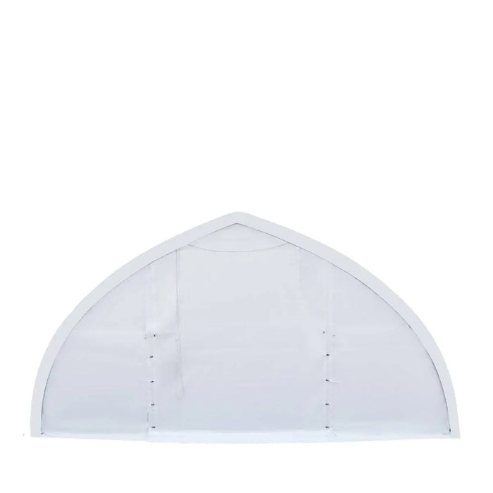 TMG Industrial 30' x 80' Peak Ceiling Storage Shelter with Heavy Duty 11 oz PE Cover & Drive Through Doors, TMG-ST3080E (Previously ST3080)