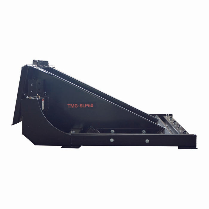 TMG Industrial 60” Skid Steer Land Plane, Adjustable & Reversible Scarifier Teeth, Bolt-On Cutting Blades, Removable Sift Screen, TMG-SLP60