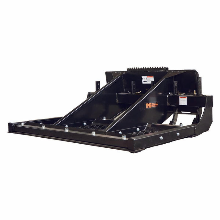 TMG Industrial 60” Skid Steer Land Plane, Adjustable & Reversible Scarifier Teeth, Bolt-On Cutting Blades, Removable Sift Screen, TMG-SLP60