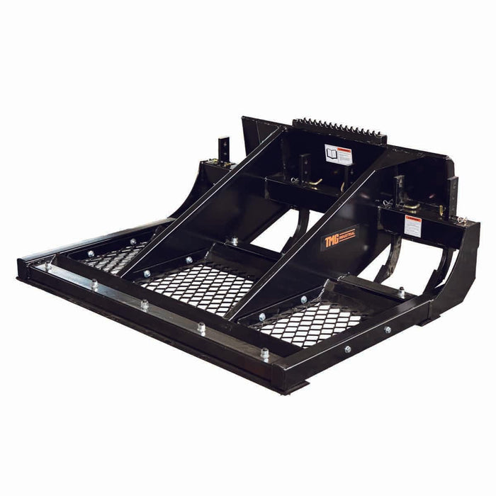 TMG Industrial 60” Skid Steer Land Plane, Adjustable & Reversible Scarifier Teeth, Bolt-On Cutting Blades, Removable Sift Screen, TMG-SLP60