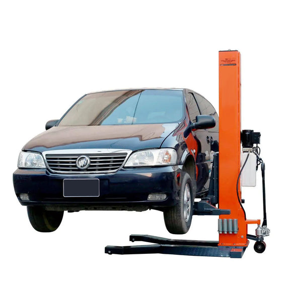 6000 LB Portable Single Post Auto Lift, 72'' Lifting Height, Low Profile Jack, CETL certified Pump, TMG-ALSP60