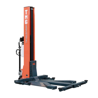 6000 LB Portable Single Post Auto Lift, 72'' Lifting Height, Low Profile Jack, CETL certified Pump, TMG-ALSP60
