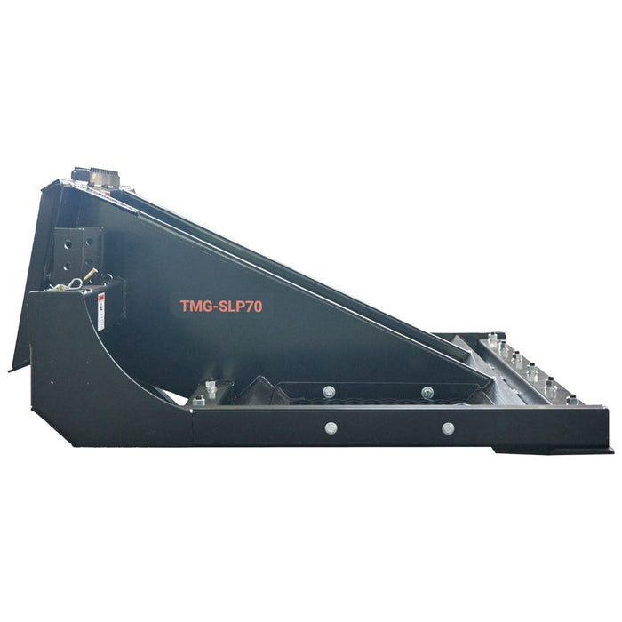 TMG Industrial 72” Skid Steer Land Plane, Adjustable & Reversible Scarifier Teeth, Bolt-On Cutting Blades, Removable Sift Screen, TMG-SLP70