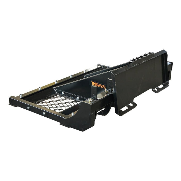 TMG Industrial 72” Skid Steer Land Plane, Adjustable & Reversible Scarifier Teeth, Bolt-On Cutting Blades, Removable Sift Screen, TMG-SLP70