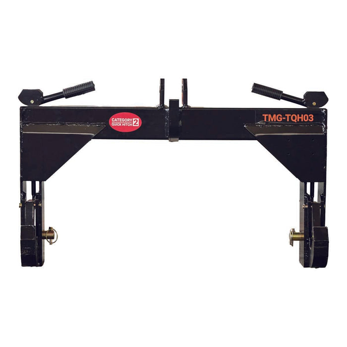 TMG Industrial Tractor 3-Point Quick Hitch, 3600 Lb Capacity, CAT 2 Hook-Up, 90 HP Tractor, ASAE Specifications, TMG-TQH03