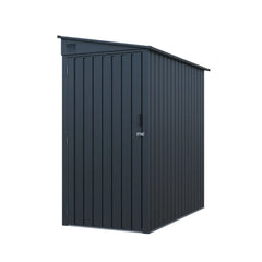 3' x 6' Galvanized Metal Pent Shed, 29 GA Corrugated Metal, 75