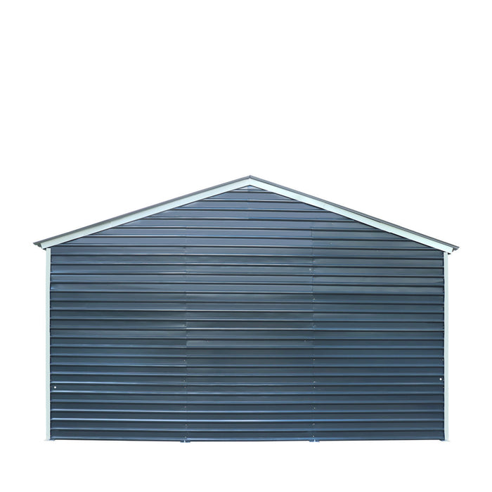 20' x 30' Metal Garage Shed Steel Building, 35 PSF Snow Load Rated, Two 8'4" Double Doors, Side Entry Door, 13' Peak Height, Engineering Drawing TMG-MSE2030-SR35
