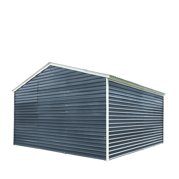 20' x 30' Metal Garage Shed Steel Building, 35 PSF Snow Load Rated, Two 8'4" Double Doors, Side Entry Door, 13' Peak Height, Engineering Drawing TMG-MSE2030-SR35