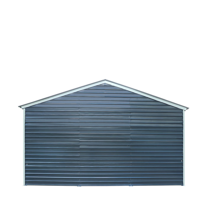 20' x 30' Metal Garage Shed Steel Building, 35 PSF Snow Load Rated, Two 8'4" Double Doors, Side Entry Door, 13' Peak Height, Engineering Drawing TMG-MSE2030-SR35