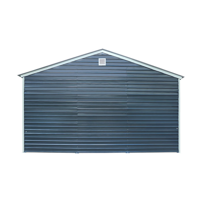 20' x 40' Metal Garage Shed Steel Building, 35 PSF Snow Load Rated, Two 8'4" Double Doors, Side Entry Door, 13' Peak Height, Engineering Drawing TMG-MSE2040-SR35