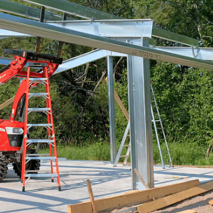 Snow Series 50' x 50' Pre-Engineered I-Beam Steel Building Commercial Workshop Warehouse, R15 Insulated Roof and Wall Panels, 85 PSF Snow Load Rated, All Doors and Windows Included, TMG-MST505015R15-SR85