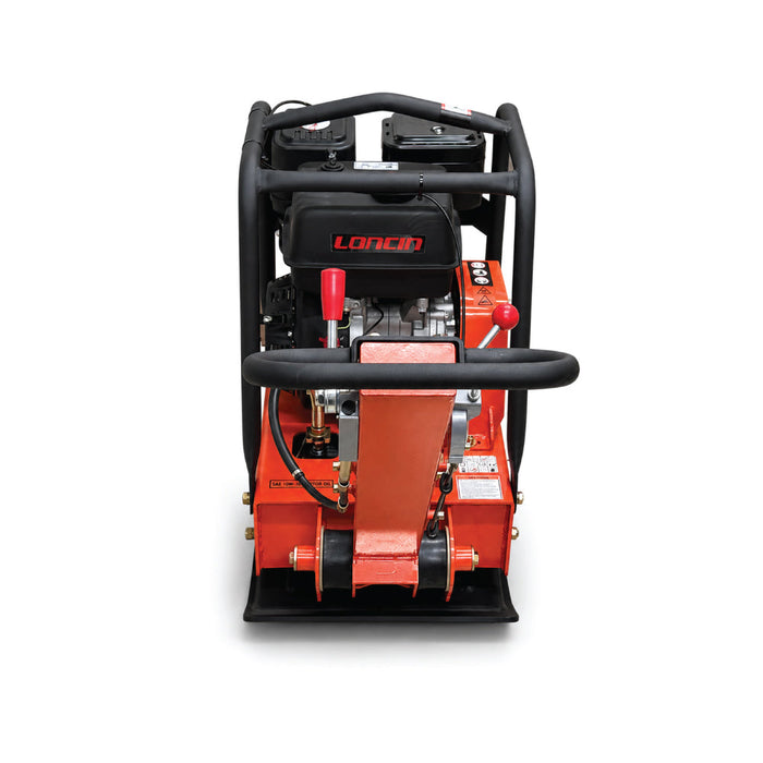 6800-lb Reversible Vibratory Plate Compactor with 13 HP Gas Engine, 20' Compaction Depth TMG-PC300L