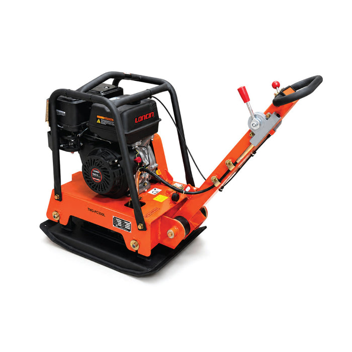 6800-lb Reversible Vibratory Plate Compactor with 13 HP Gas Engine, 20' Compaction Depth TMG-PC300L