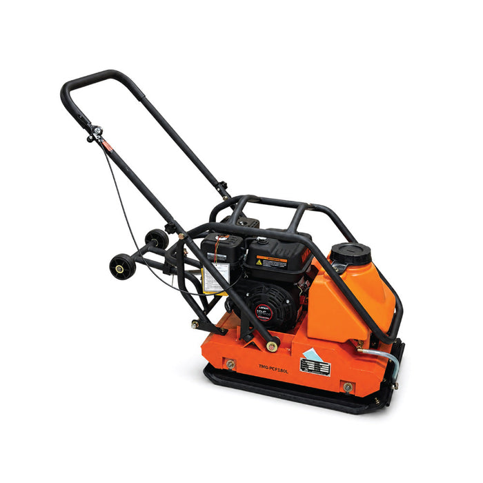 4450-lb Forward Vibratory Plate Compactor with 6.5 HP Gas Engine, 14 Inch Compaction Depth and Water Tank TMG-PCF180L