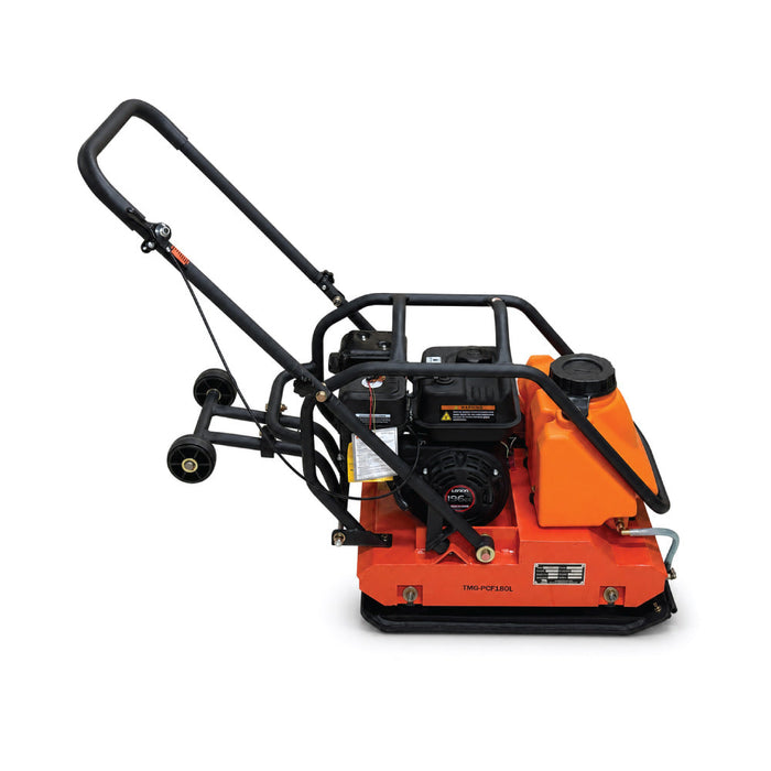 4450-lb Forward Vibratory Plate Compactor with 6.5 HP Gas Engine, 14 Inch Compaction Depth and Water Tank TMG-PCF180L