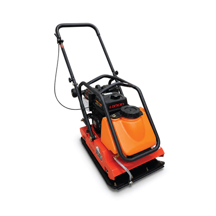 4450-lb Forward Vibratory Plate Compactor with 6.5 HP Gas Engine, 14 Inch Compaction Depth and Water Tank TMG-PCF180L