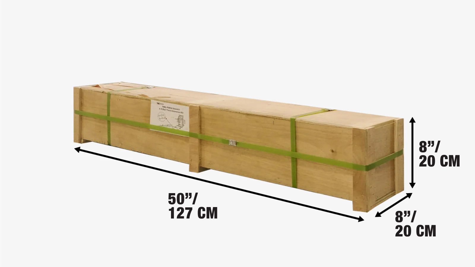 4-ft Track Extension Kit for TMG-PSM26, PSM27 and PSM27R Portable Sawmill, SKU# TMG-PSM27-4EX-shipping-info-image