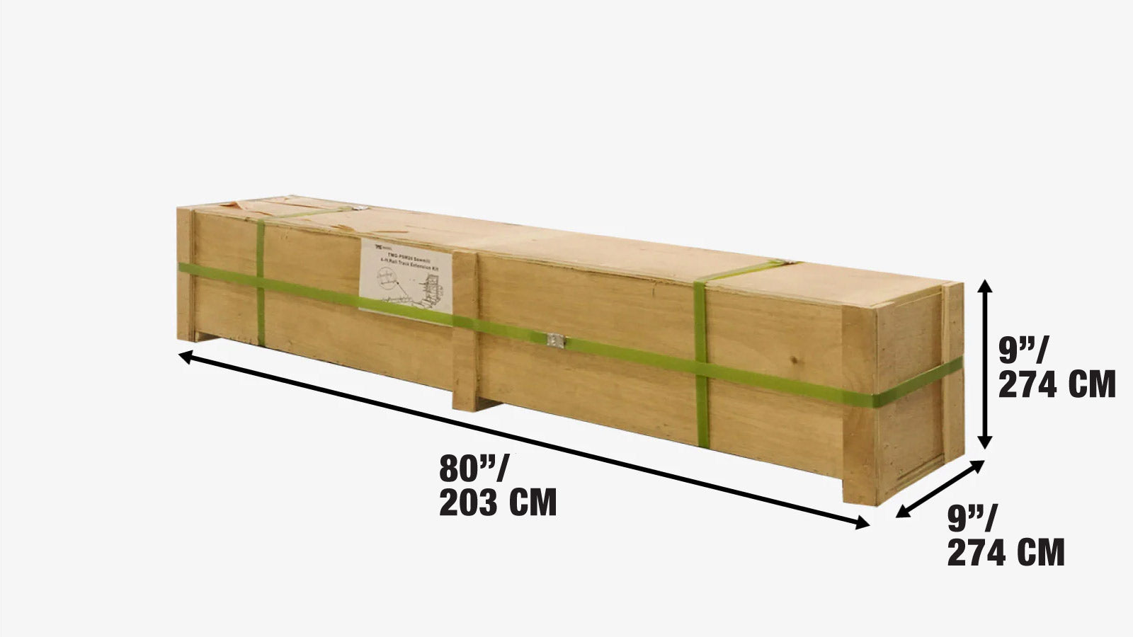 6-ft Track Extension Kit for TMG-PSM30 Portable Sawmill, SKU# TMG-PSM30-6EX-shipping-info-image