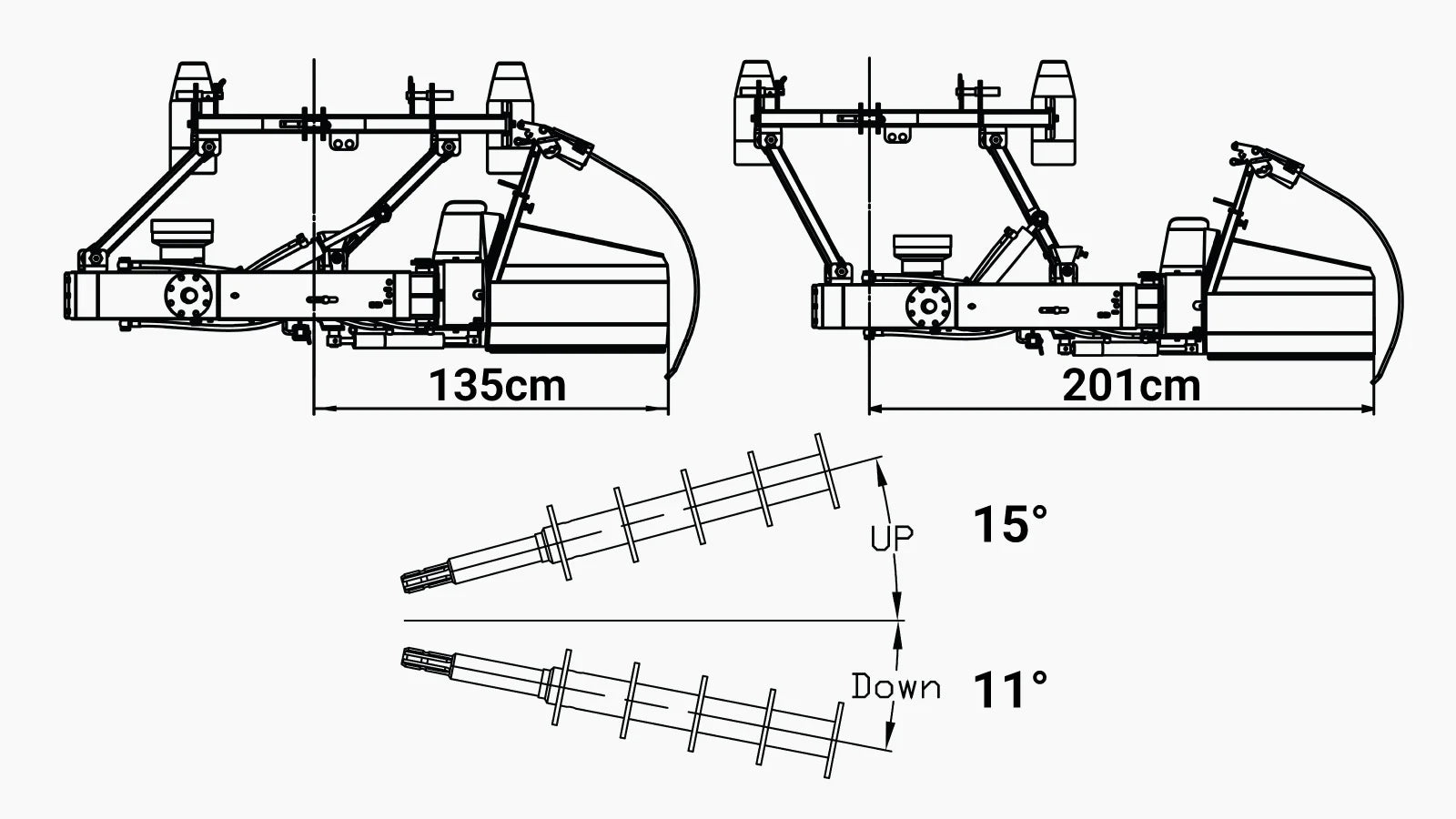 Obstacle Offset Rotary Side Tiller, 28